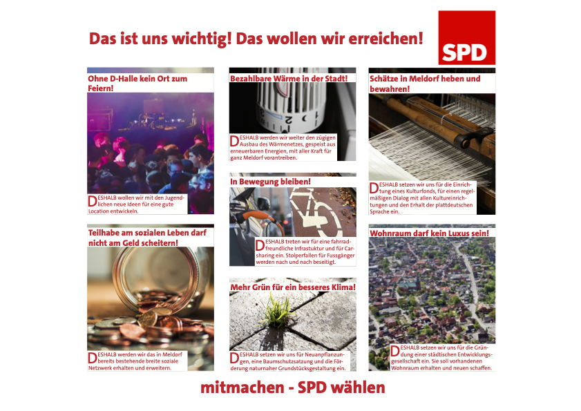 Wahlprogramm SPD Meldorf Kommunalwahl 2023